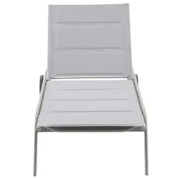 Central Park - Praxis Eigen Merk Central Park Ligbed Noto Aluminium Taupe/grijs 206x80x34cm Wit