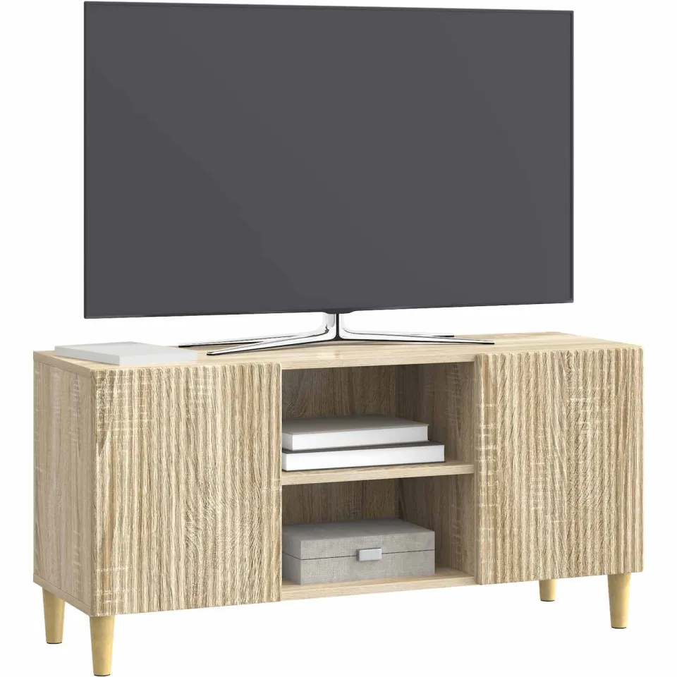 vidaXL TV-kast 102 x 34,5 x 50 cm Sonoma Eiken Bewerkt hout Bruin