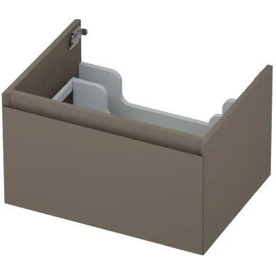 Ink onderkast 1 lade greeploos mat taupe
