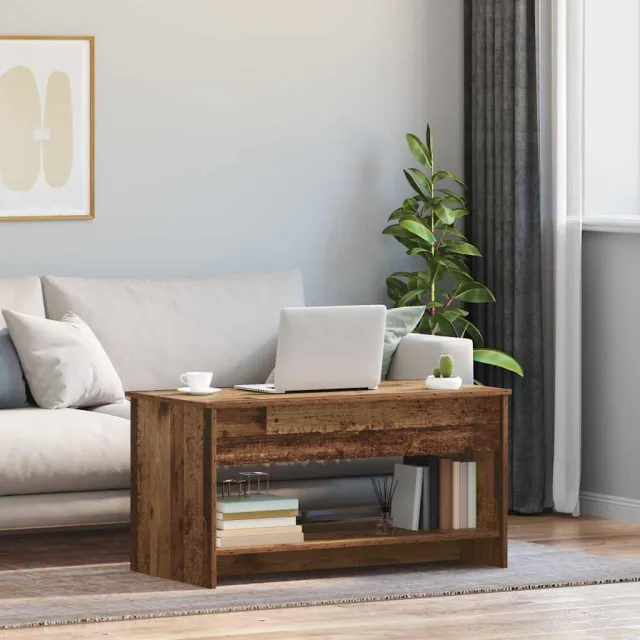 vidaXL Salontafel Oud Hout 80 x 50,5 x 41,5 cm Bewerkt hout bruin, foto 2