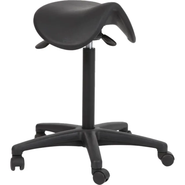 Workliving Zadelkruk PUR - PUR Zitting - Nylon onderstel - Bureaukruk (ongemonteerd) PUR - Nylon