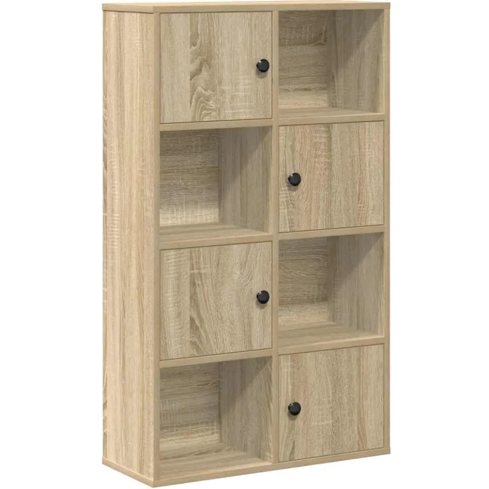 vidaXL Boekenkast 60x24x101,5 cm bewerkt hout sonoma eikenkleurig, foto 3