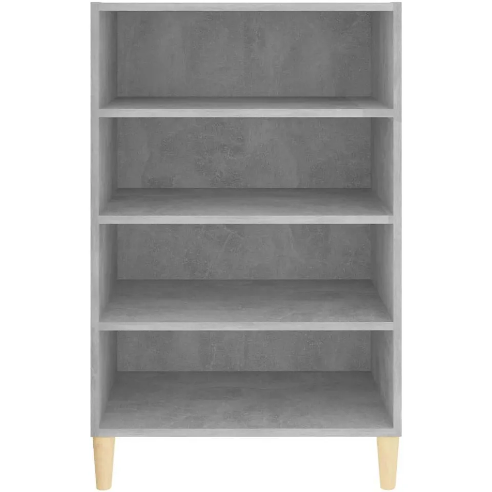 vidaXL Dressoir 57x35x90 cm bewerkt hout betongrijs