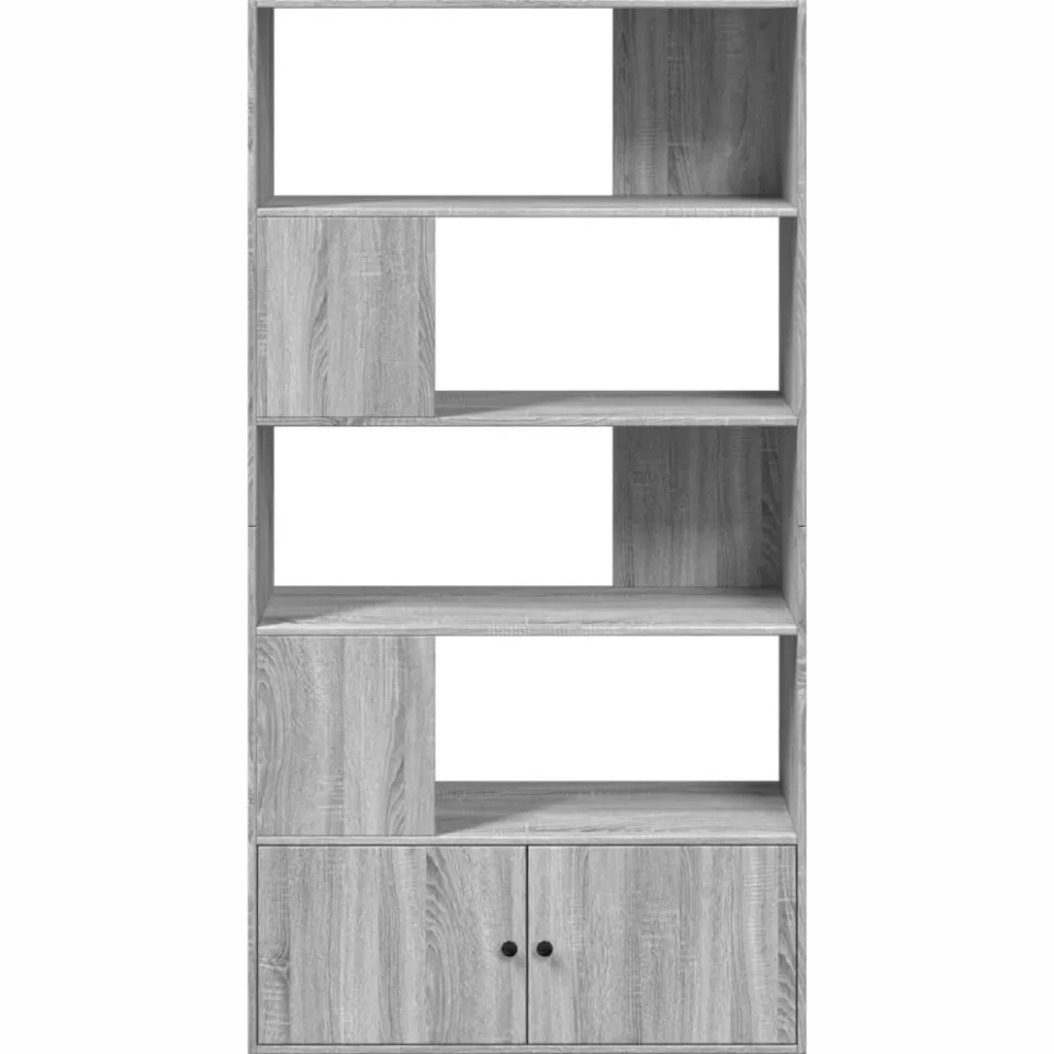 vidaXL Boekenkast 100x36x189 cm bewerkt hout grijs sonoma eikenkleurig