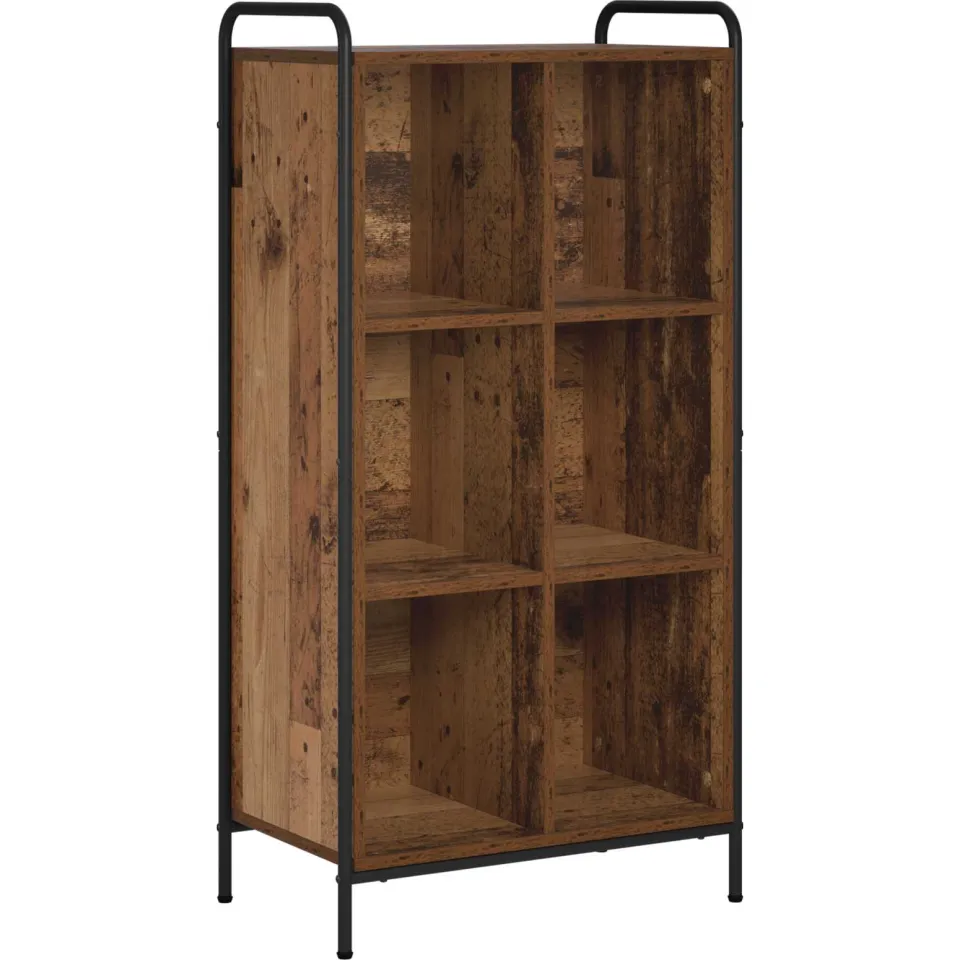 vidaXL Boekenkast 57 x 33 x 111 cm Bewerkt hout Oud hout bruin, foto 3