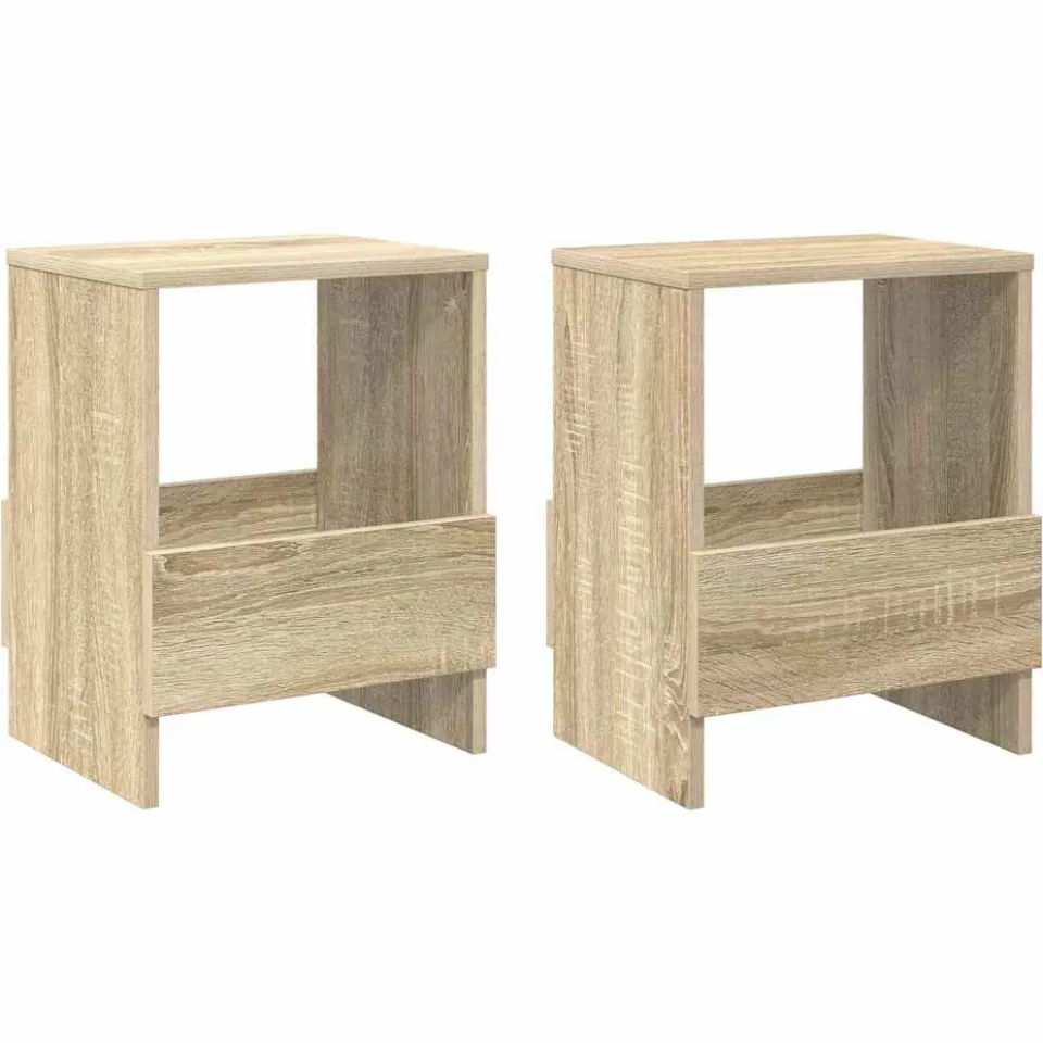vidaXL Tijdschrift Rek 2 st Sonoma Eiken 35 x 30 x 45 cm, foto 3