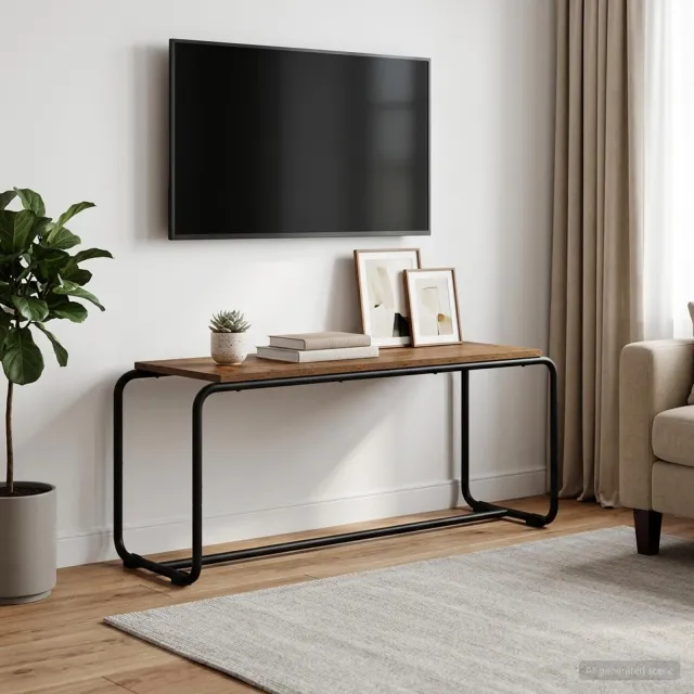 vidaXL TV-standaard 98 x 35.5 x 42 cm Oud hout Bewerkt hout bruin, foto 2