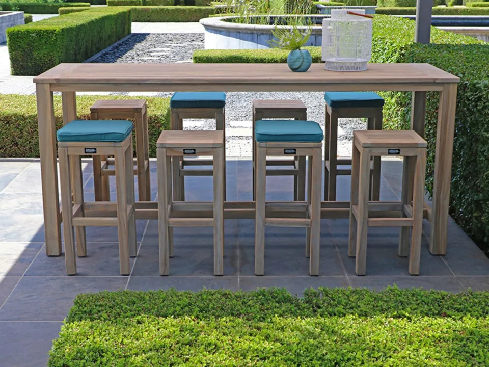 ROUGH Furniture ROUGH-X 240cm barset 9-delig bruin, foto 5
