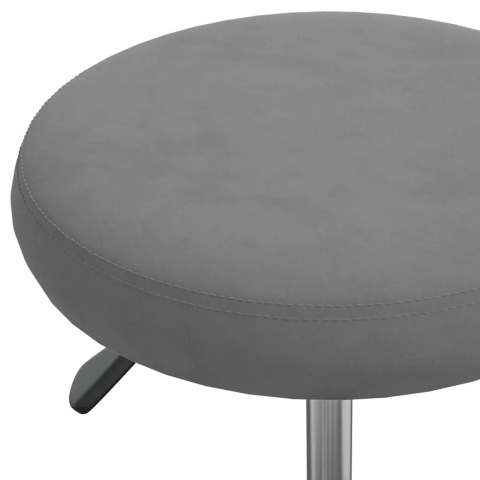 vidaXL Eetkamerstoel fluweel donkergrijs grijs, foto 4
