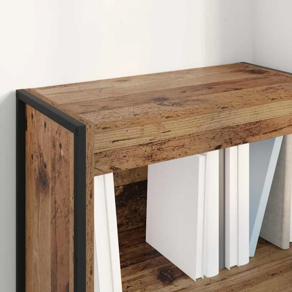 vidaXL Boekenkast 60 x 30 x 86,5 cm Bewerkt hout Oud Hout bruin, foto 4
