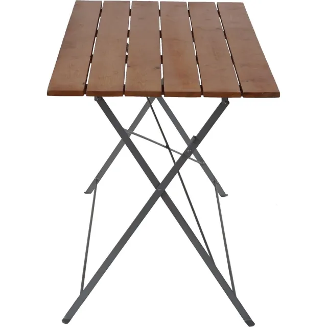 Cosmo Casa Biertuin tafel in Berlijn - Inklapbare tuintafel - Gebeitst acaciahout 120x60x75cm - Natuur Cosmo Casa