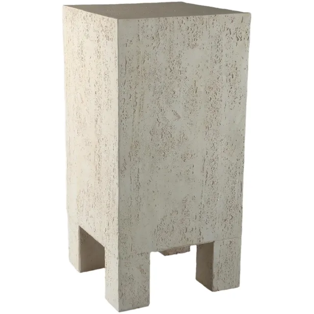 PTMD Bijzettafel Chandar - Beige - 38x38x77cm