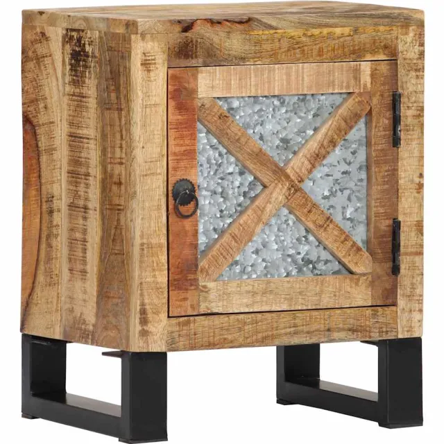 vidaXL Nachtkastje 40x30x50 cm massief mangohout Bruin