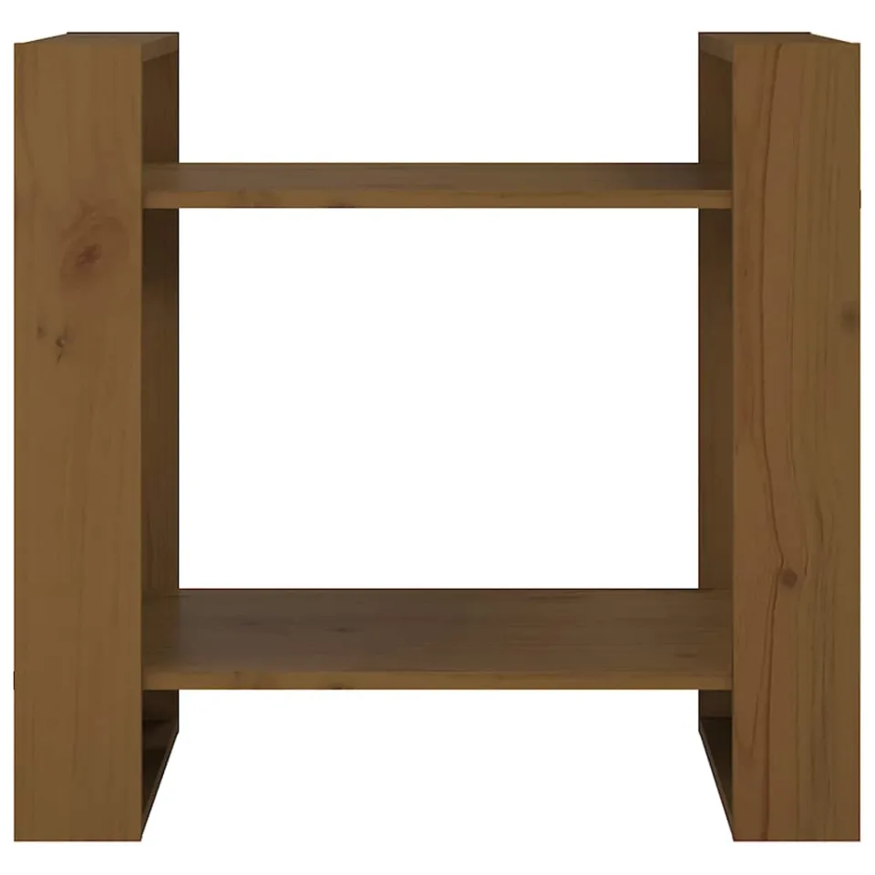 vidaXL Boekenkast/kamerscherm 60x35x57 cm massief hout honingbruin bruin, foto 4