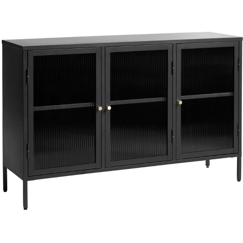 Olivine Katja metalen sideboard zwart - 132 x 40 cm, foto 2