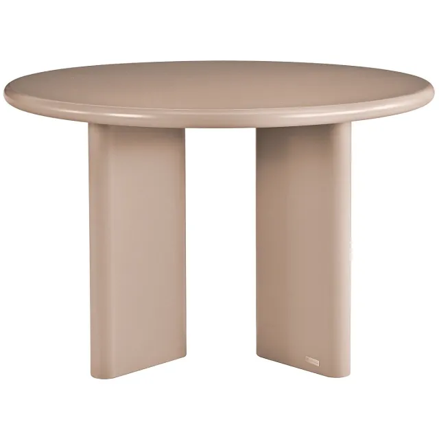 Vente-unique Ronde eettafel voor 4 personen van MDF - Bruin - LUKAVO