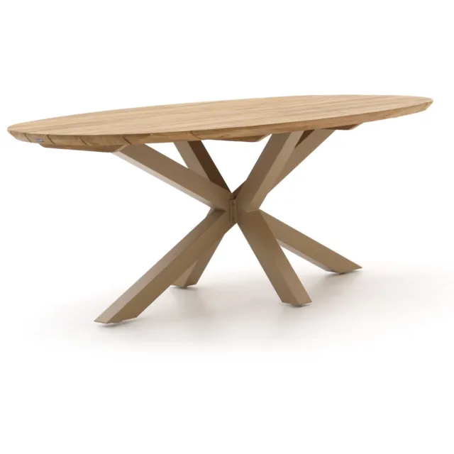 Hartman tuinmeubelen Hartman San Sebastian dining tuintafel 200x120x76cm Taupe