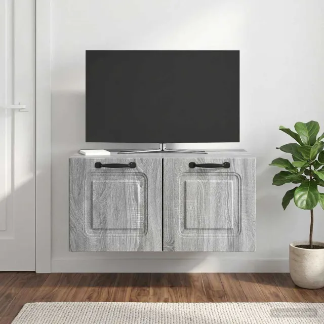 vidaXL Wandbeugel TV-kast Grijs sonoma 59,5 x 41 x 30 cm Bewerkt hout, foto 2