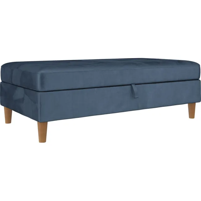 Notio Living Lilly-Opbergpoef - Blauw