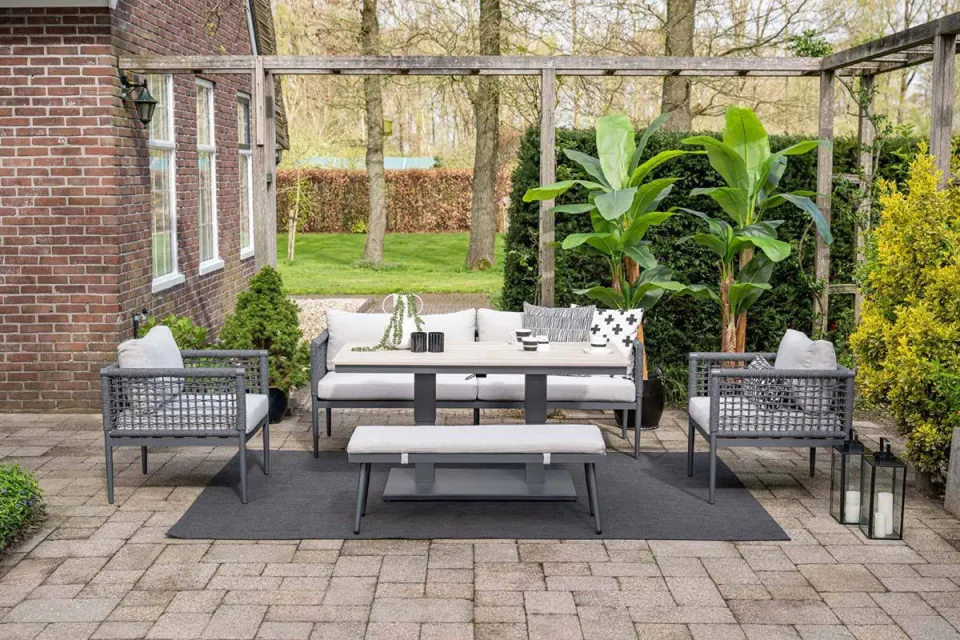 Garden Impressions Cyprus verstelbare tuintafel bruin, foto 4