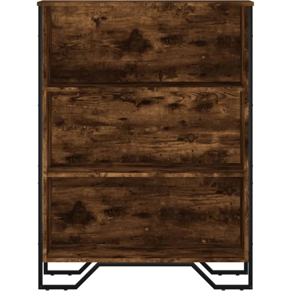 vidaXL Boekenkast 80x31x106 cm bewerkt hout gerookt eikenkleurig, foto 4