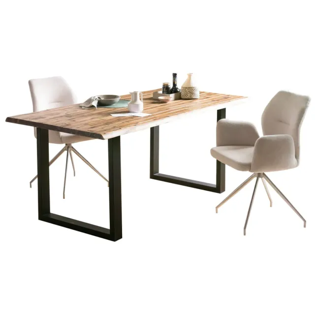 Eetkamertafel Mats acacia bruin