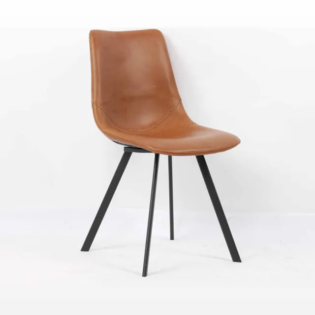 eetkamerstoel Olaf cognac Bruin