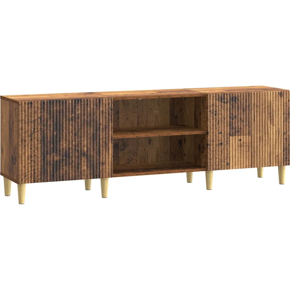 vidaXL TV-kast Oud hout 150 x 31 x 50 cm Bewerkt hout Bruin