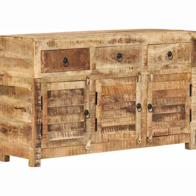 vidaXL Dressoir 110x30x65 cm massief mangohout Bruin