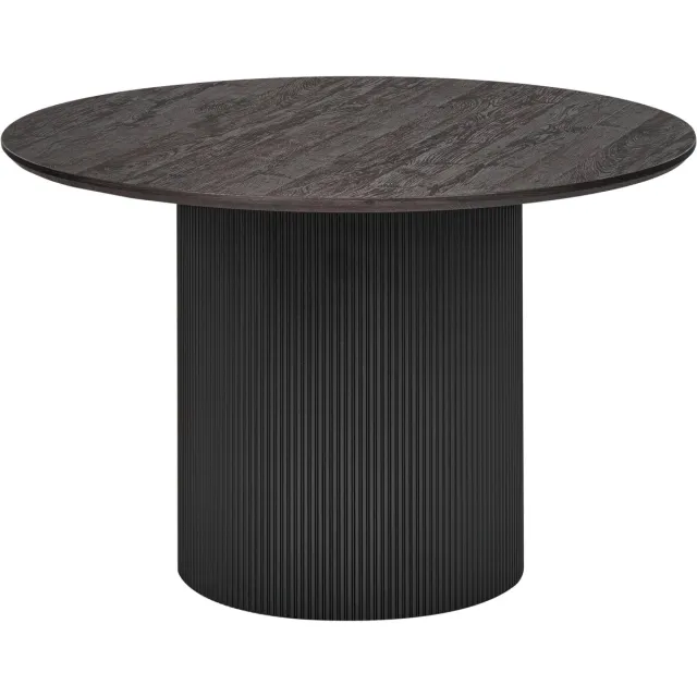 Beliani SHEHO - Eettafel - Zwart - 120 cm - MDF