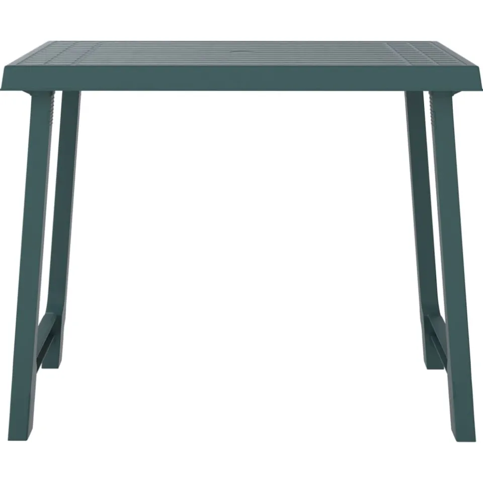 vidaXL Campingtafel hout-look 79x56x64 cm PP groen