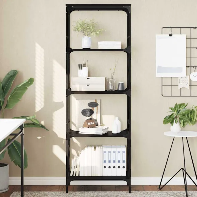 vidaXL Boekenkast 5-laags 59x35x171 cm bewerkt hout zwart, foto 2