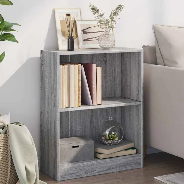 vidaXL Boekenkast 60x24x76 cm bewerkt hout grijs sonoma eikenkleurig, foto 2