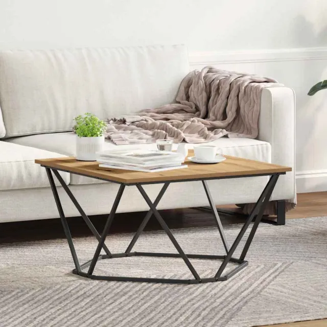vidaXL Salontafel Artisan Eiken 80 x 80 x 45 cm Bruin