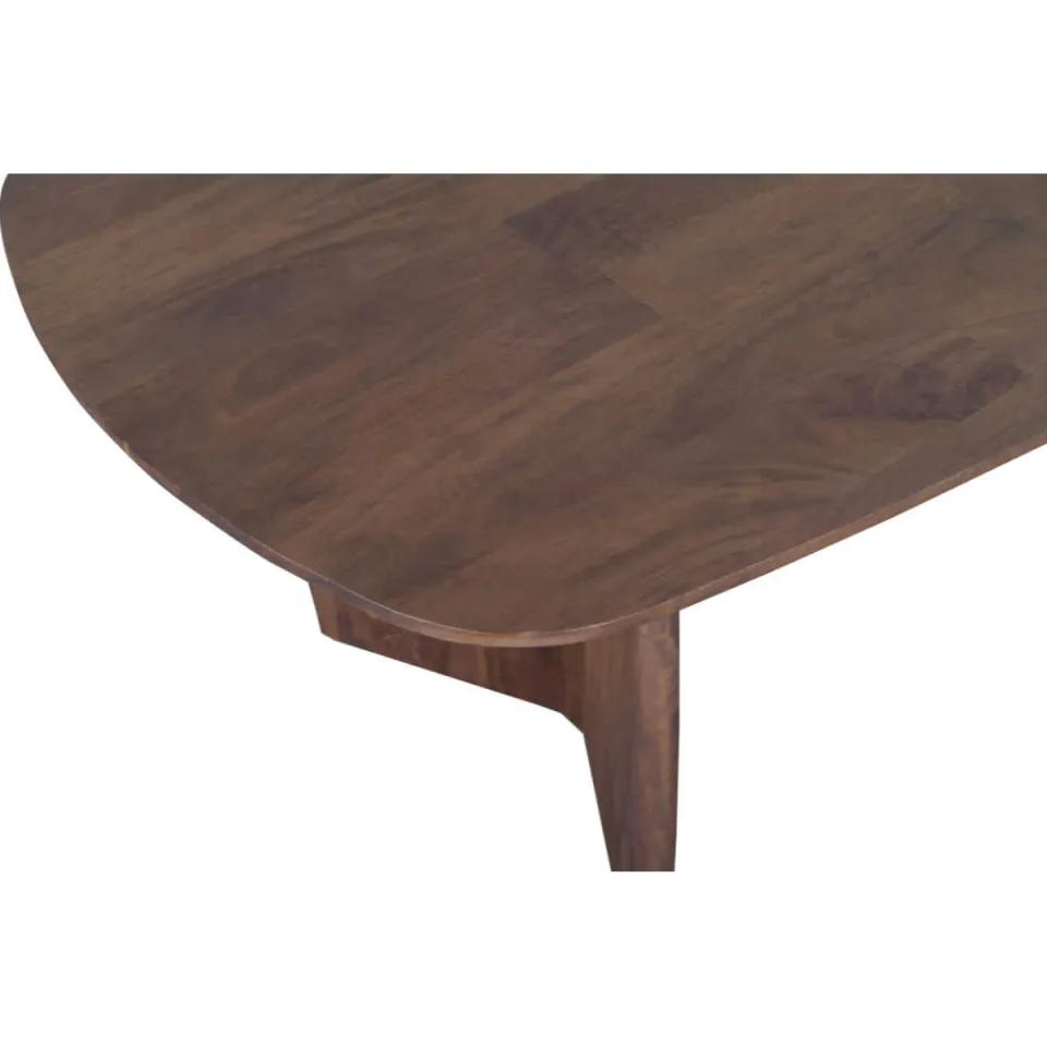 Giga Meubel Eettafel Majada - Deens Ovaal Donkerbruin Hout - 200x100x76cm, foto 5