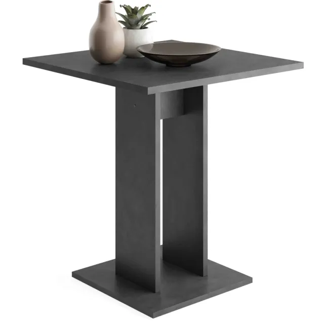 eettafel Virginia antraciet Grijs