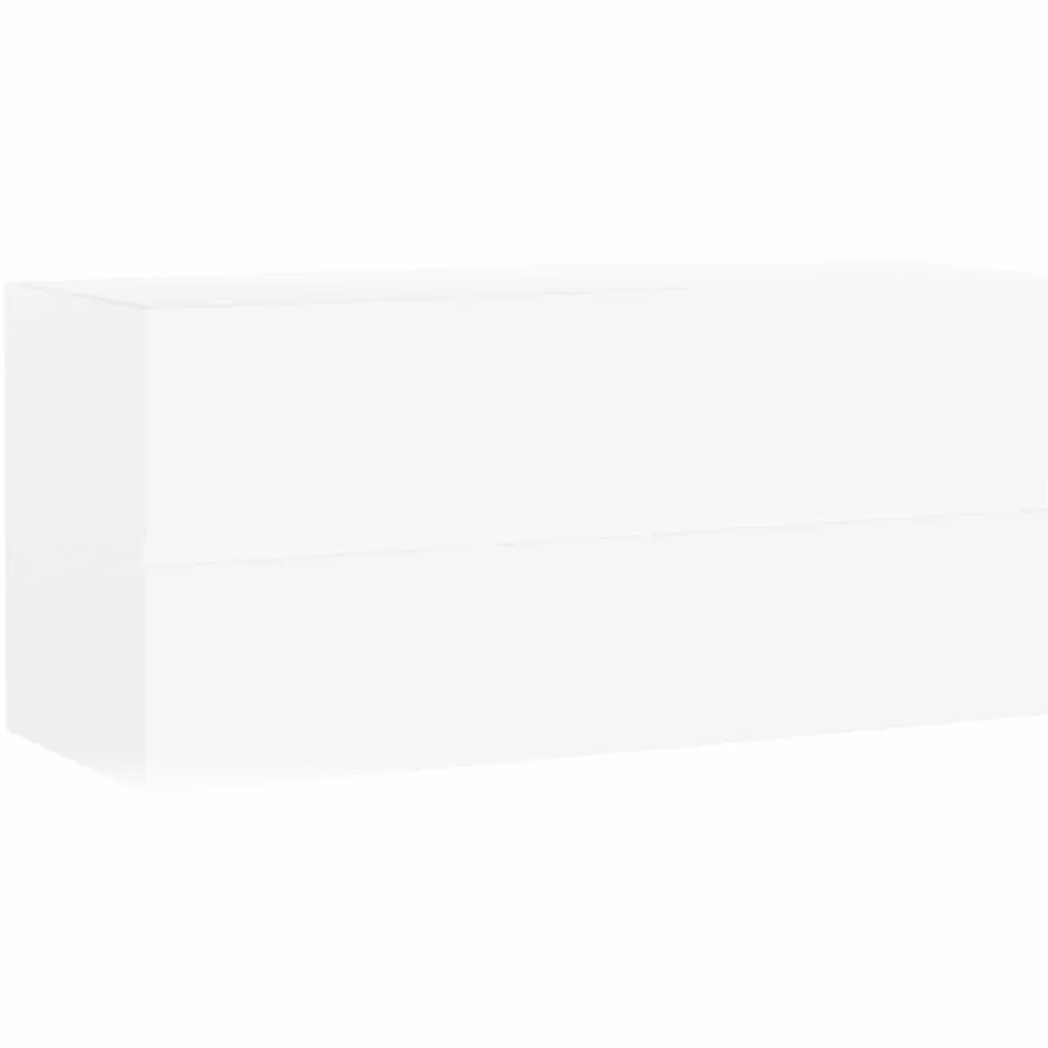 vidaXL Wastafelkast 100x38,5x45 cm bewerkt hout wit
