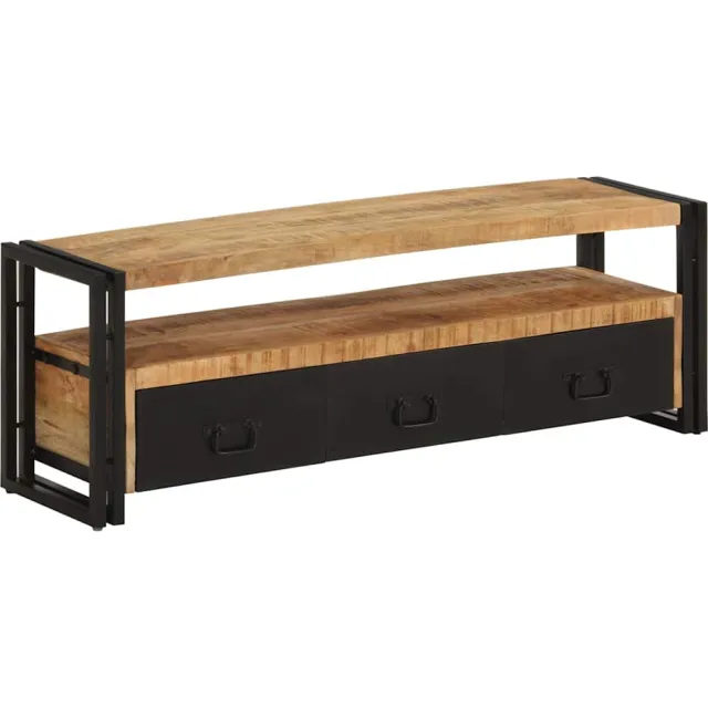 vidaXL Tv-meubel 120x30x40 cm massief mangohout Bruin