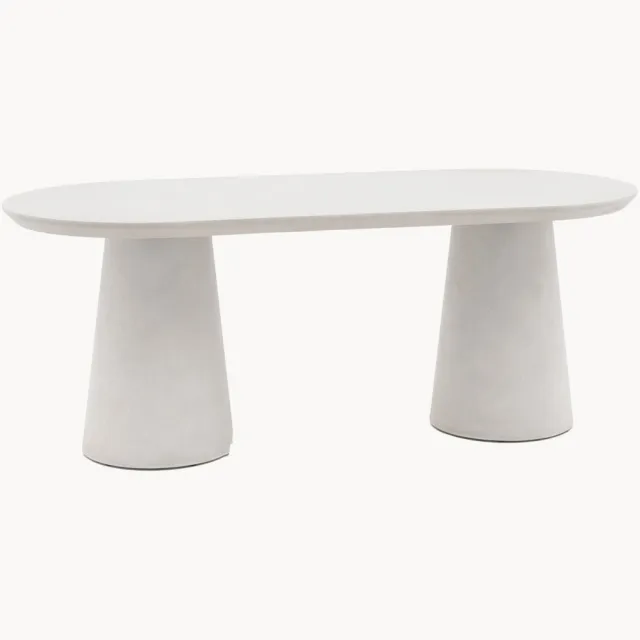 Gallery Direct Ovale eettafel Pedra Grijs