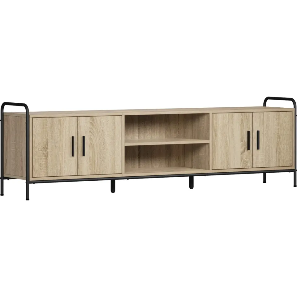 vidaXL Tv-meubel 167,5 x 33 x 50 cm Sonoma Eiken Bewerkt hout, foto 3