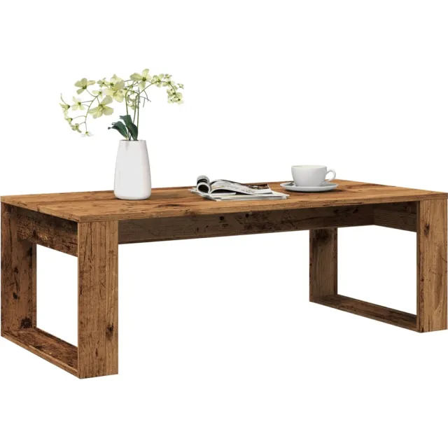vidaXL Salontafel 102x50x35 cm bewerkt hout oude houtkleurig bruin, foto 2