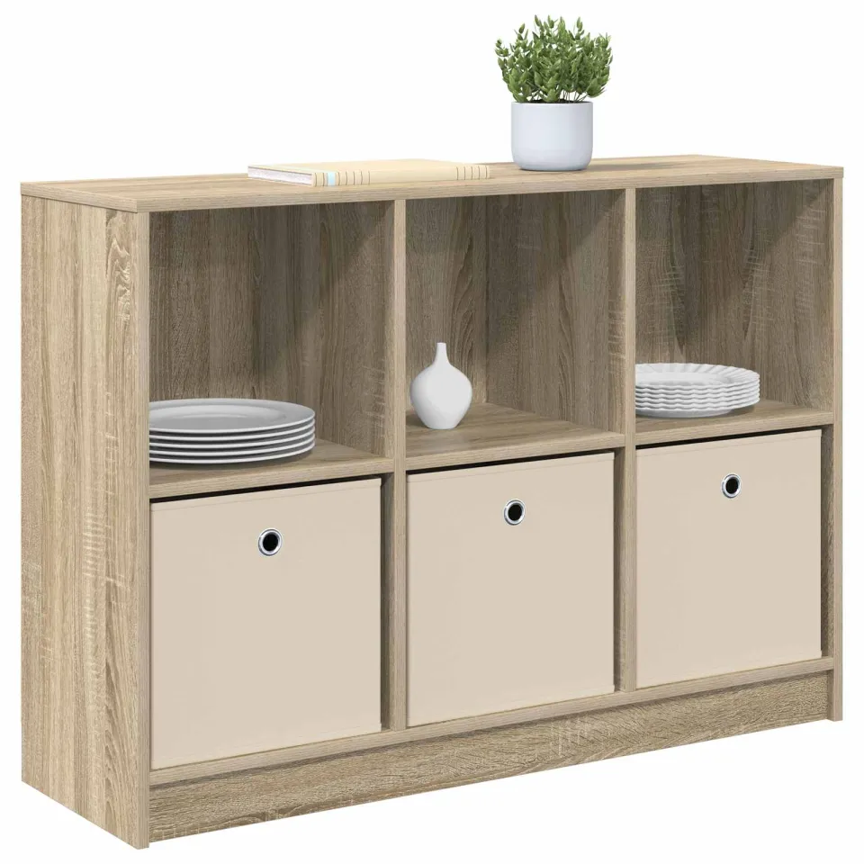 vidaXL Dressoir Sonoma Eiken 102 x 32 x 73,5 cm Bruin