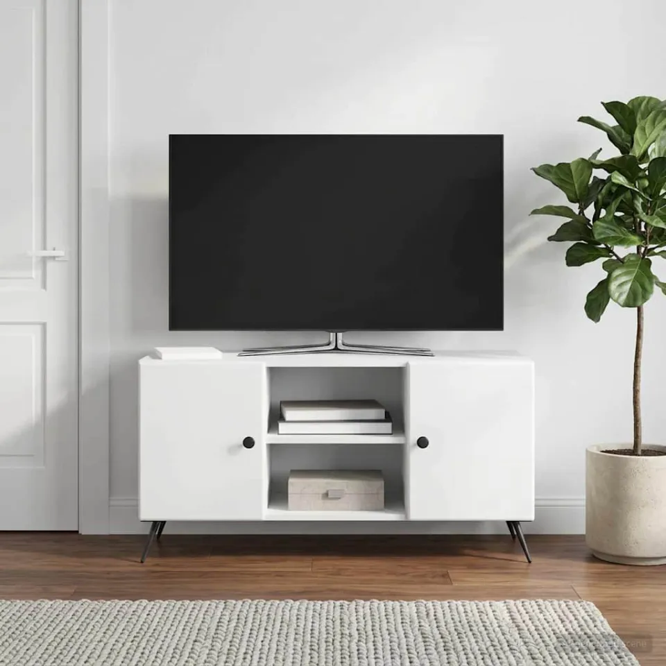 vidaXL TV-kast Wit 102 x 34,5 x 50 cm Bewerkt hout, foto 4