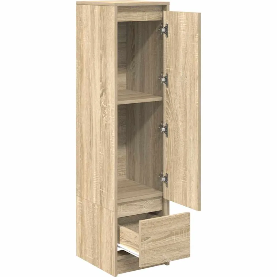 vidaXL Highboard 29,5x34x119,5 cm spaanplaat sonoma eikenkleurig, foto 4
