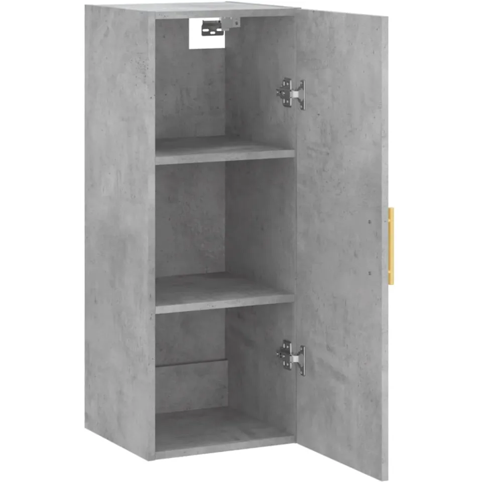 vidaXL Bovenkast 34,5x34x90 cm betongrijs
