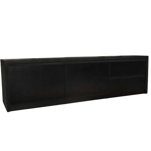 Lizzely Garden & Living Tv meubel Cassie zwart 200cm tv kast industrieel tv-meubel