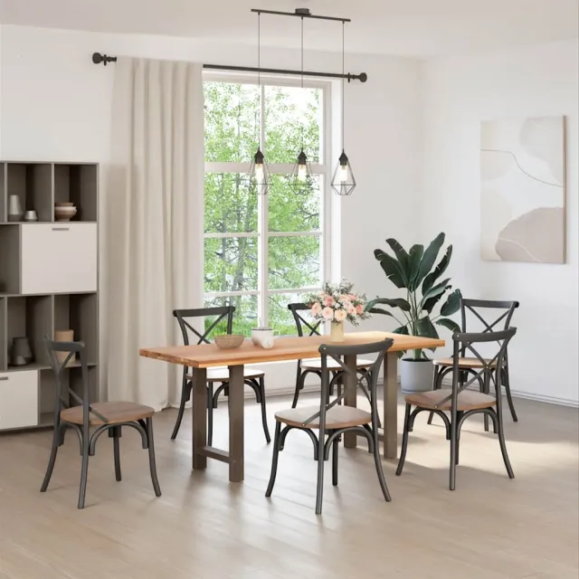vidaXL Eettafelpoten 2 st 50x(72-73) cm staal naturel Grijs