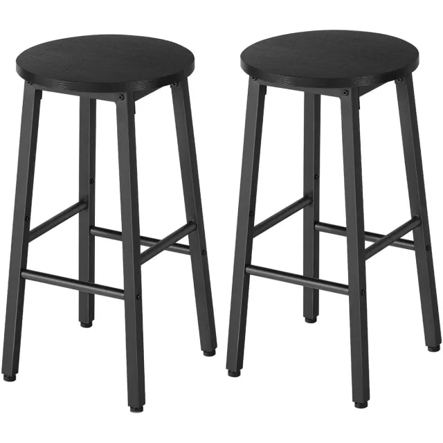 Ibenzoa Elegante en Verstelbare Barkruk voor Moderne Interieurs en Bars Zwart
