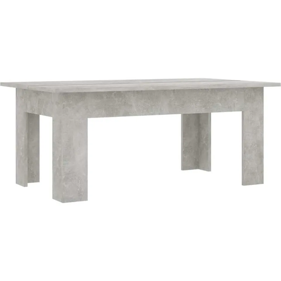 vidaXL Salontafel 100x60x42 cm bewerkt hout betongrijs grijs, foto 3
