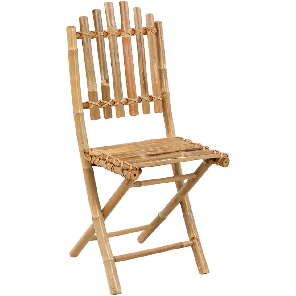 vidaXL Vouwbare tuin eetset 3 st Naturel Bamboe